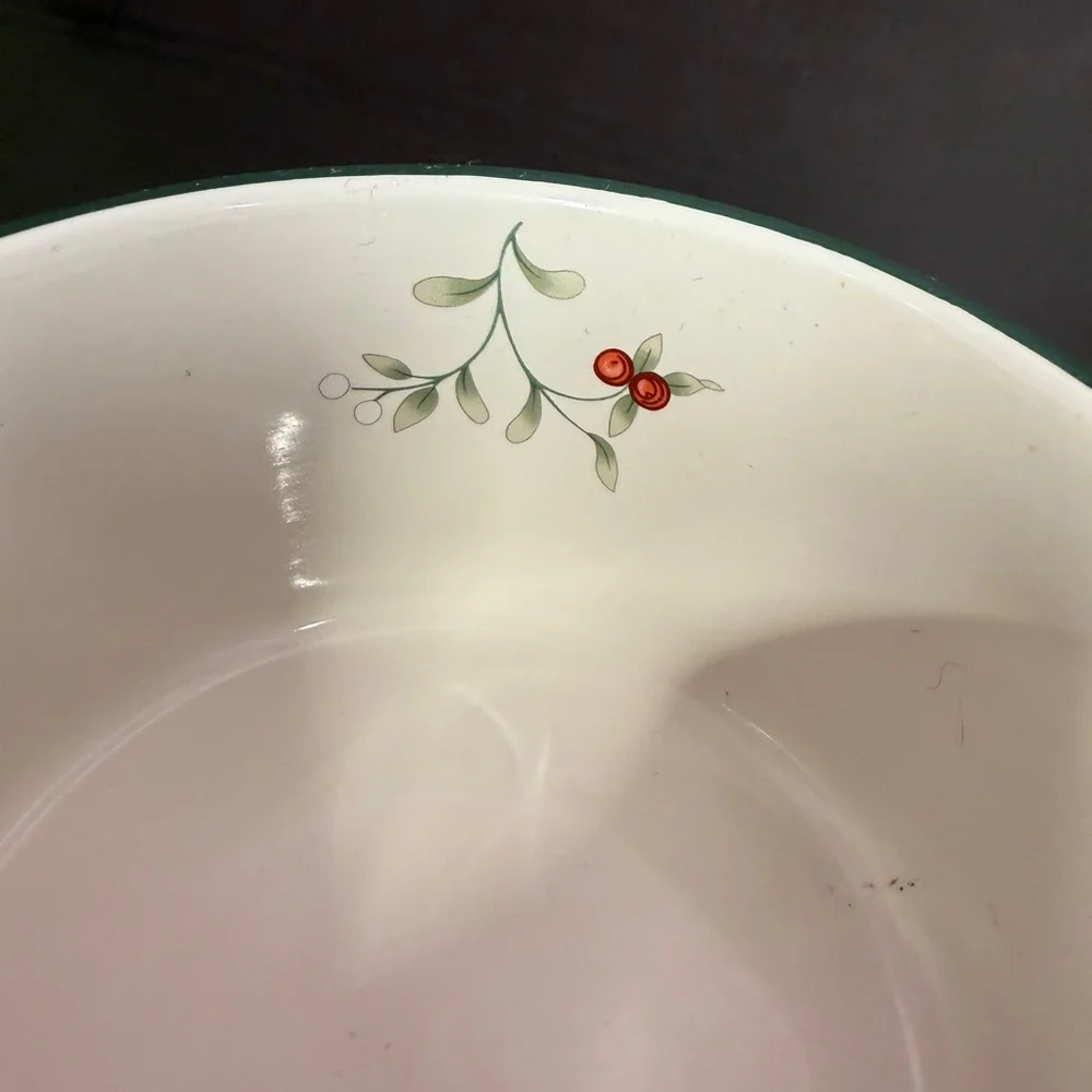 Pfaltzgraff Winterberry Holiday Dip Dish and Cheese Spreader Ceramic Dishware